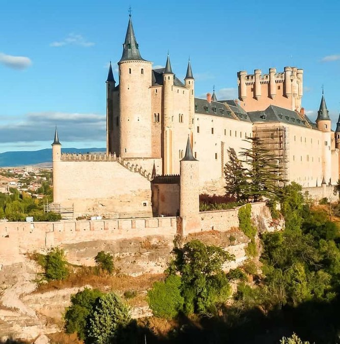 The Alcázar of Segovia on its rocky spur