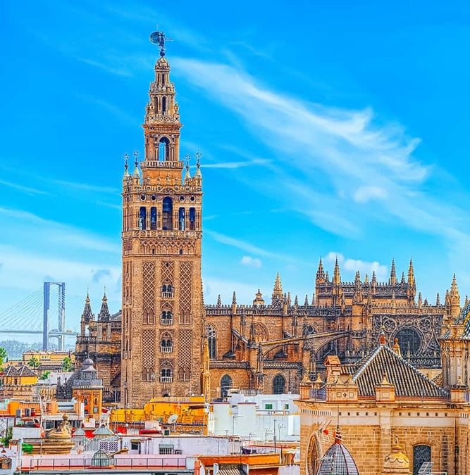 The Giralda tower rising above Seville Cathedral