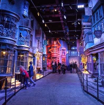 Diagon Alley set at the Warner Bros. Studio Tour London