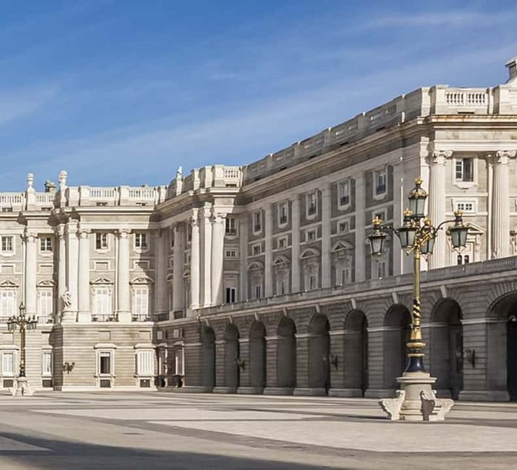 Main facade of the Royal Palace of Madrid
