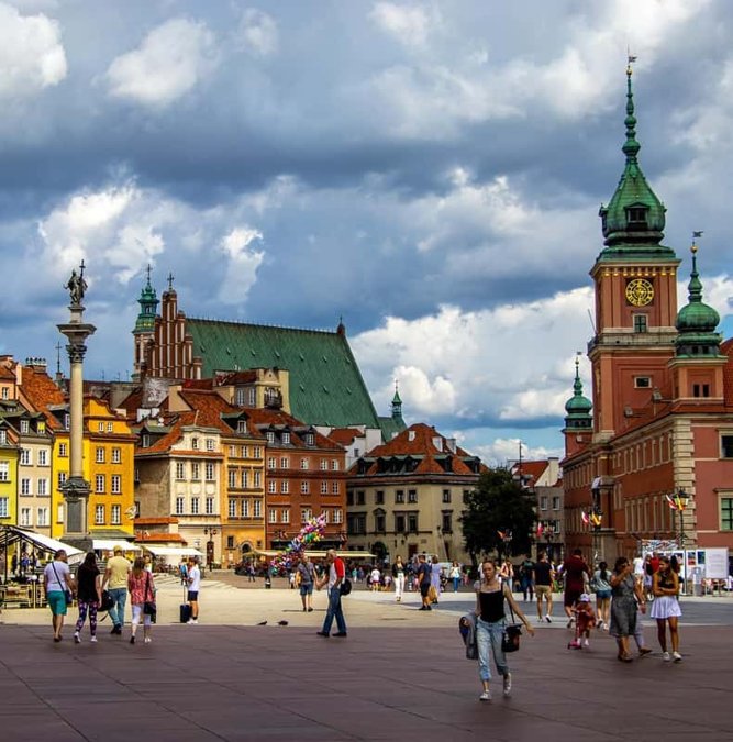 Castle Square and the Royal Castle in Warsaw