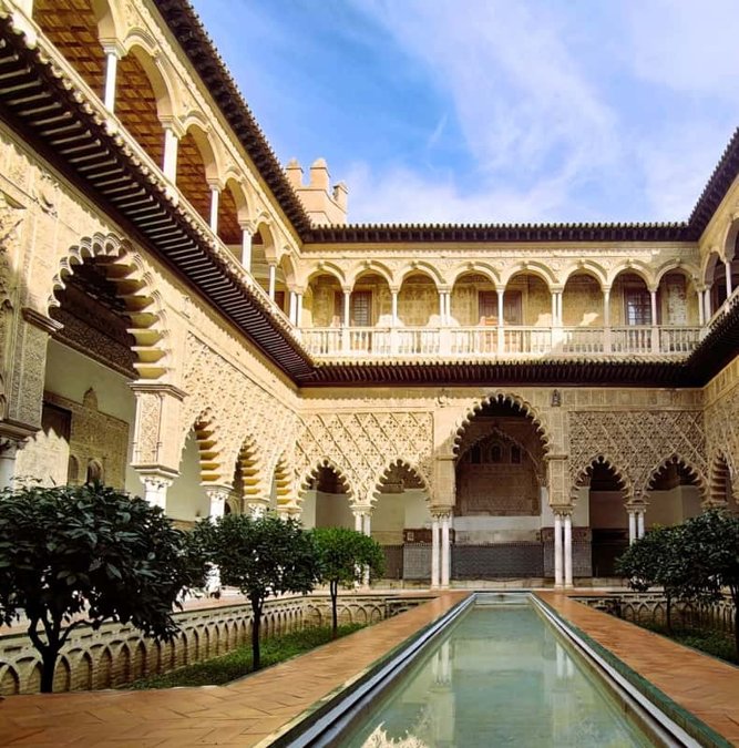 Courtyard of the Maidens in the Real Alcázar