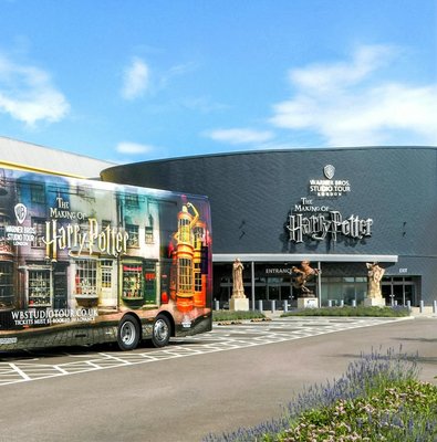 Coach at Warner Bros. Studio Tour London for Harry Potter experience.