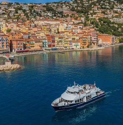 Nice: 1h ferry coastal cruise towards Nice Villefranche CapFerrat