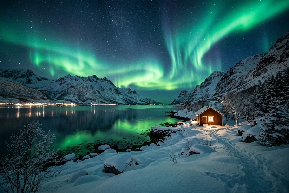 The Northern Lights, Arctic Circle