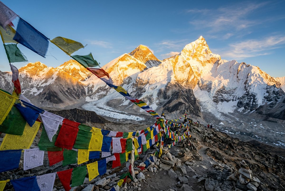 Mount Everest, Nepal and China